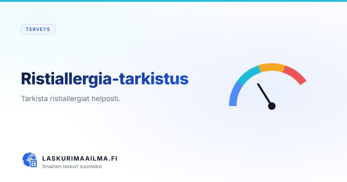 Ristiallergia-tarkistus – Tarkista ristiallergiat helposti