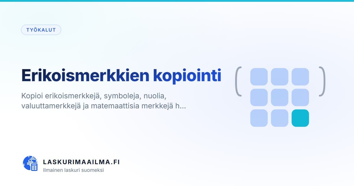 Erikoismerkkien kopiointi – Kopioi erikoismerkkejä, symboleja, nuolia, valuuttamerkkejä ja matemaattisia merkkejä h…
