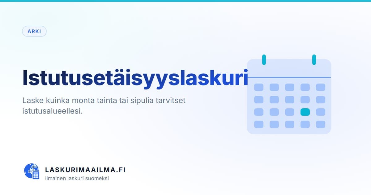Istutusetäisyyslaskuri – Laske kuinka monta tainta tai sipulia tarvitset istutusalueellesi
