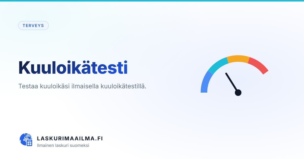Kuuloikätesti – Testaa kuuloikäsi ilmaisella kuuloikätestillä