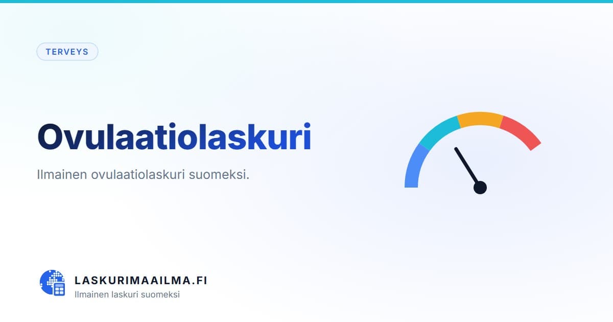 Ovulaatiolaskuri – Ilmainen ovulaatiolaskuri suomeksi