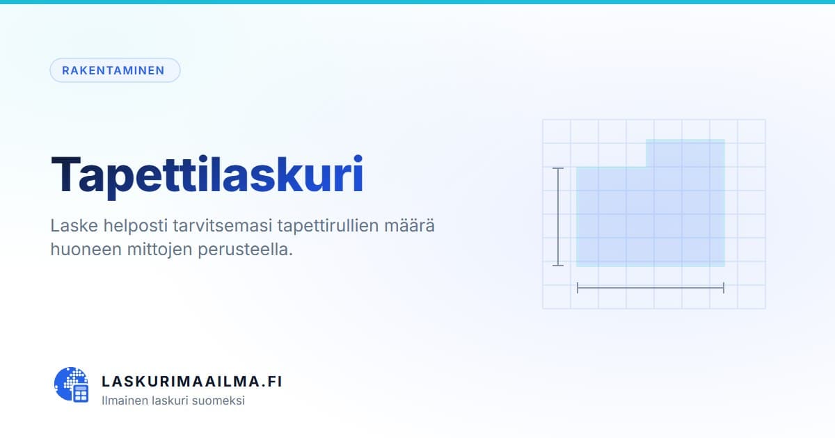 Tapettilaskuri – Laske helposti tarvitsemasi tapettirullien määrä huoneen mittojen perusteella