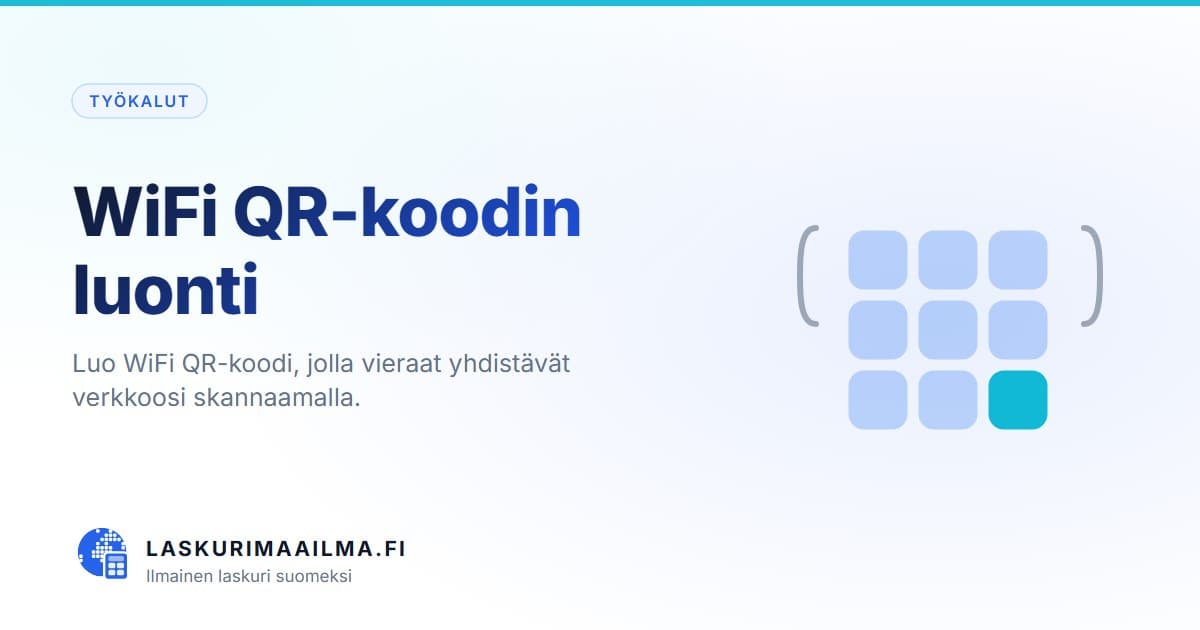 WiFi QR-koodin luonti – Luo WiFi QR-koodi, jolla vieraat yhdistävät verkkoosi skannaamalla
